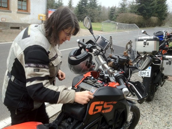 Hier hat sich die Batterie versteckt...