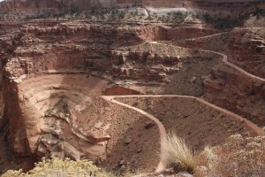 Auf dem Shafer-Trail: Der Fliegenschiss in der Mitte bin ich