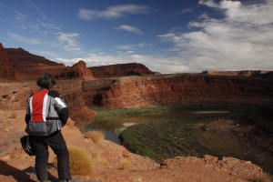Der Colorado - irgendwann fließt er durch den Grand Canyon. Bereits hier gräbt er sich mehr und mehr ein. ca 18 -23 cm jedes Jahr.