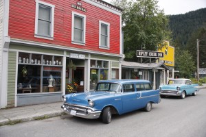 in Stewart - auf kanadischer Seite dr Grenze