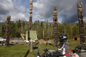 Totempfähle bei den "First Nations", auch Nativs genannt. 