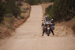 So geht Tiefsandfahren - gaaaanz vorsichtig...